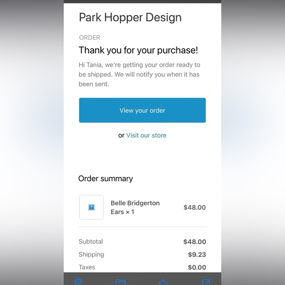 Belle/Bridgerton Inspired Minnie Ears - Picture 4 of 4